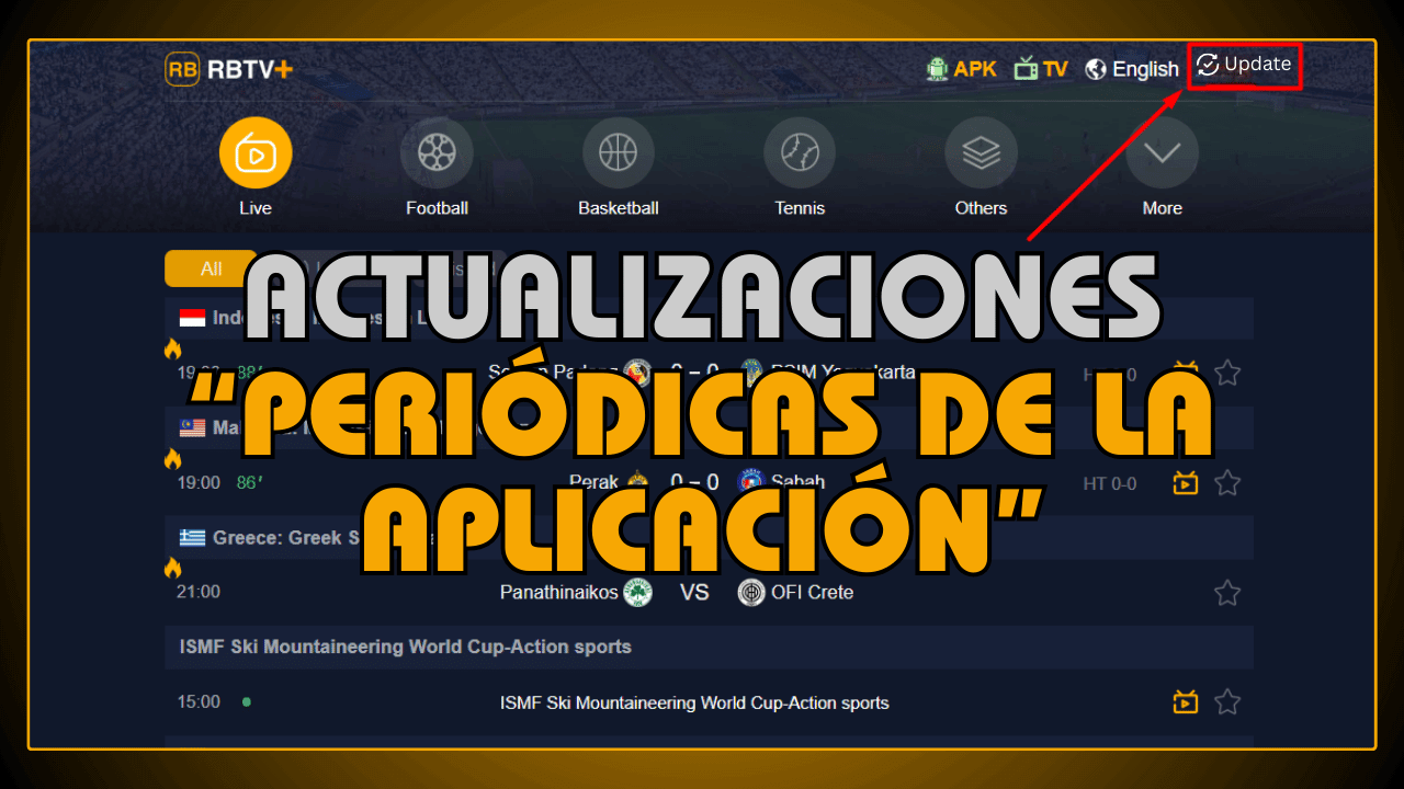 Actualizaciones periódicas de la aplicación