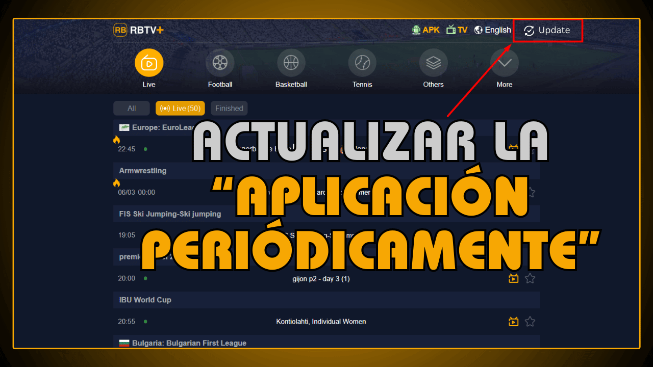 Actualizar la aplicación periódicamente