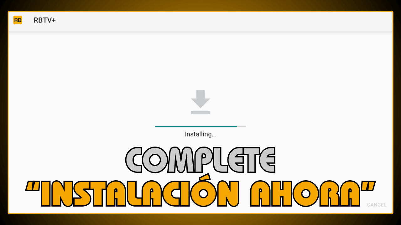 Complete instalación ahora