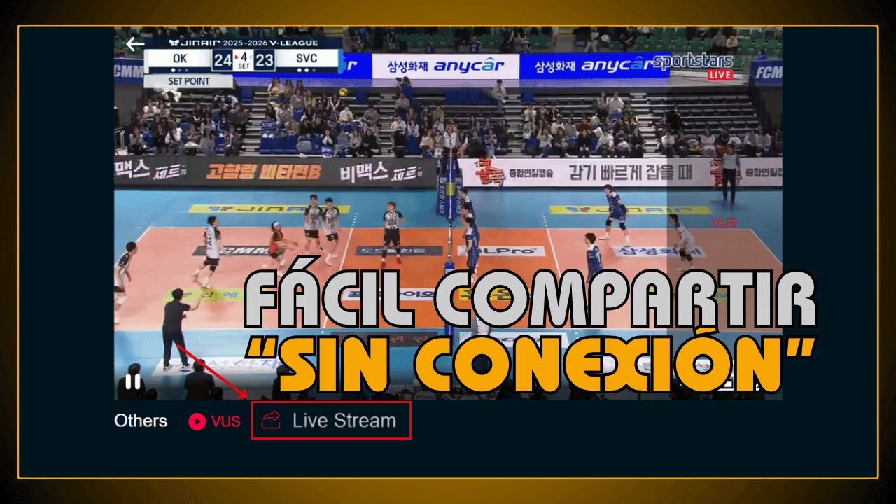 Fácil compartir sin conexión