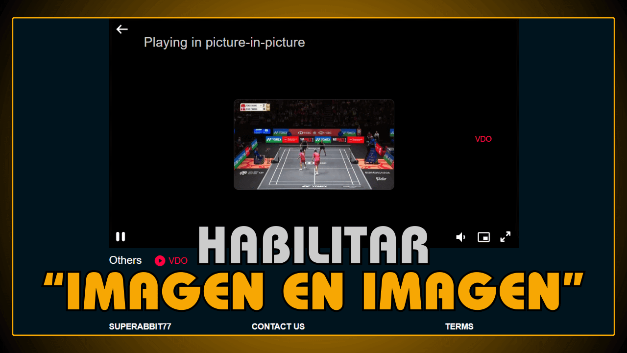 Habilitar imagen en imagen