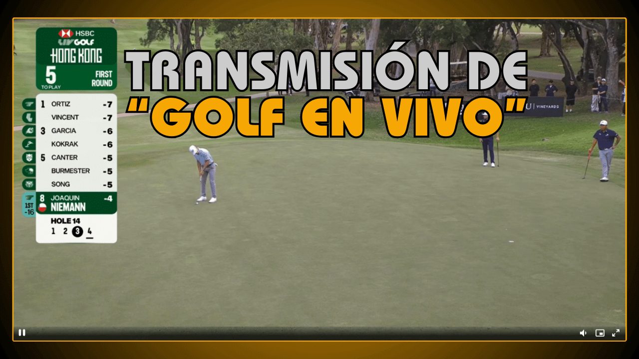 Transmisión de golf en vivo