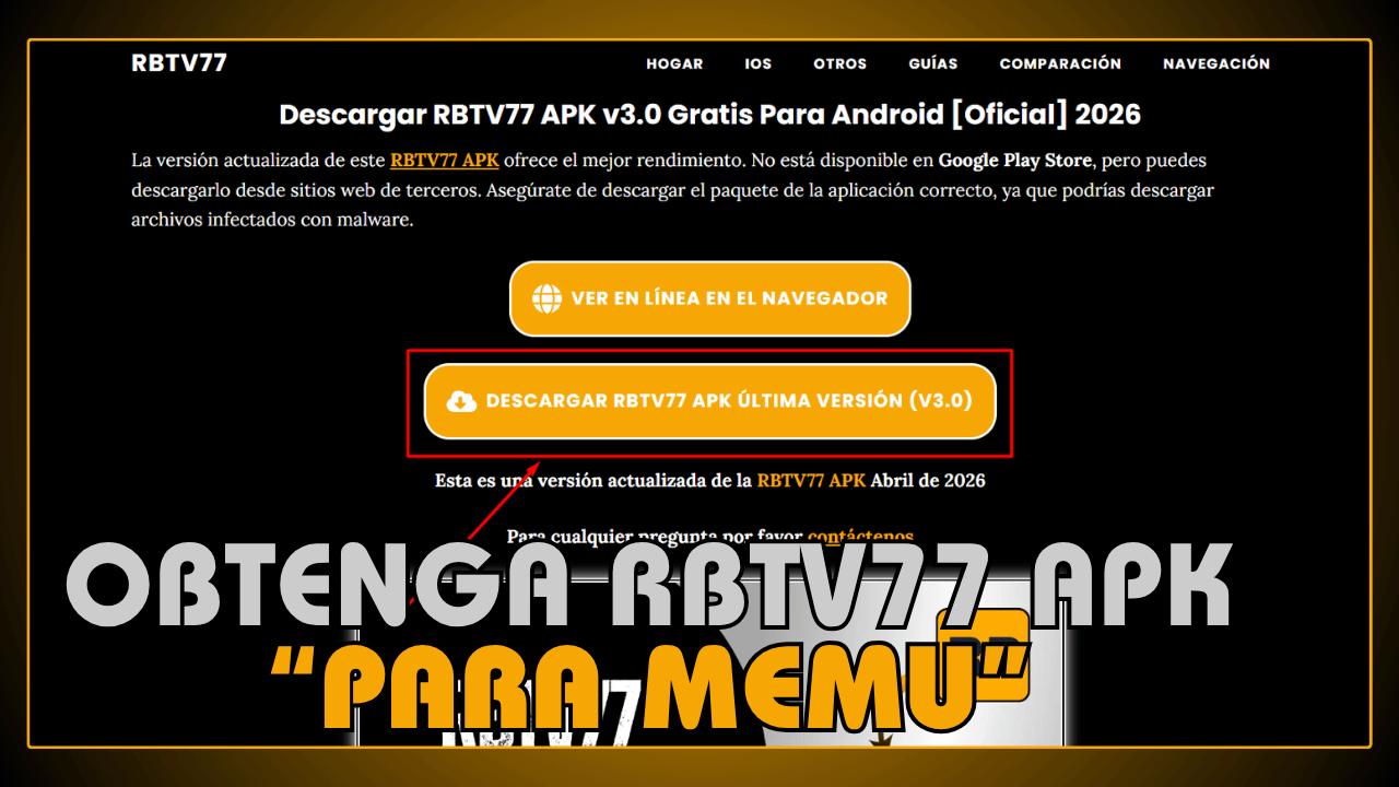Obtenga RBTV77 APK para MEmu